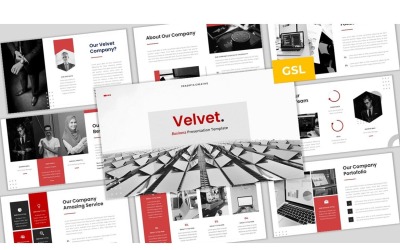 Velvet - modelo de slides do Google para negócios