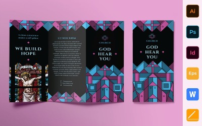 Church Brochure Trifold - Corporate Identity Template