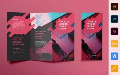 Digital Advertising Agency Brochure Trifold - Corporate Identity Template