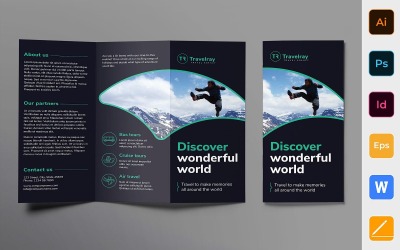Rundturer och resor Broschyr Trifold