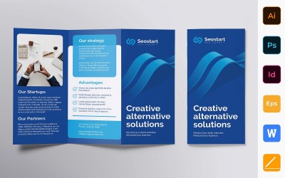 SEO Agency Brochure Trifold - Corporate Identity Template