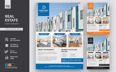 Immobilien-Flyer - Corporate Identity-Vorlage