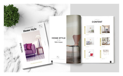 Möbelbroschüre Katalog - Corporate Identity Vorlage