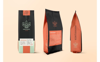 Envasado de café Kintaman - Plantilla de identidad corporativa