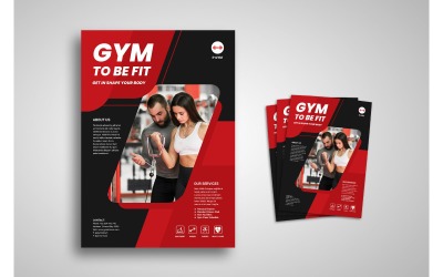 Flyer Gym - Plantilla de identidad corporativa