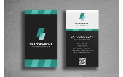 Business Card Transparent - Corporate Identity Template