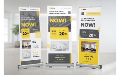 Roll Banner It&#039;s Time to Have a Comfortable Home - Corporate Identity Template