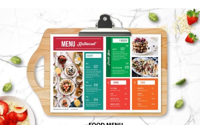 Menu di cibo Cibo asiatico - modello di identità aziendale