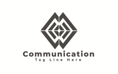 Modèle de logo de communication