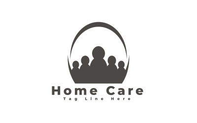 Modèle de logo de soins à domicile