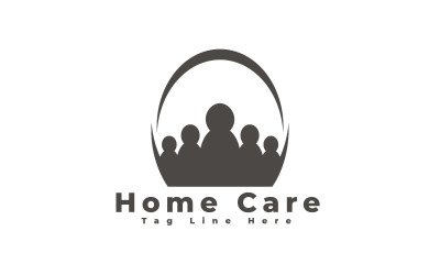 Modèle de logo de soins à domicile