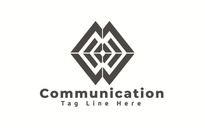 Modello di logo di comunicazione