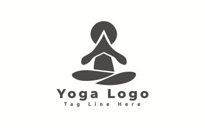 Yoga logotyp mall