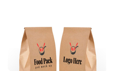 Food Package PSD product mockup