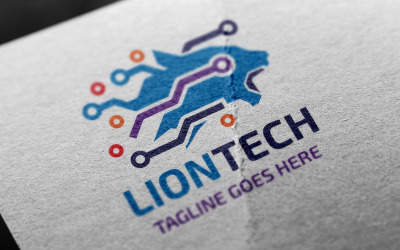 Lion Tech logotyp mall