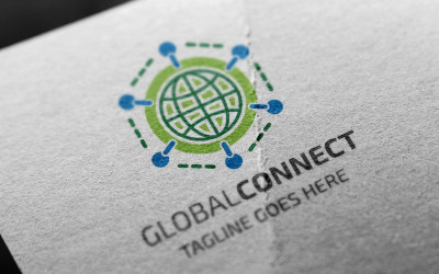 Plantilla de logotipo de Global Connect