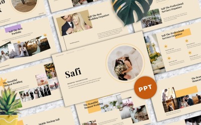 Safi - PowerPoint-mall för bröllop