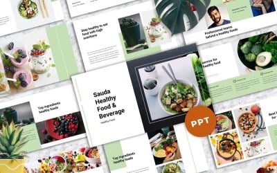 Sauda-  Food &amp;amp; Beverages PowerPoint template
