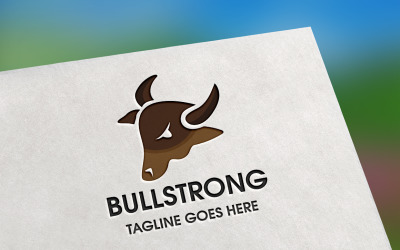 Bull Strong Logo Template
