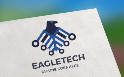 Eagle Tech Logo sjabloon