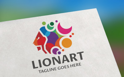 Lionart Logo šablona