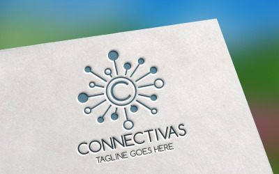 Modèle de logo Connectivas (lettre C)