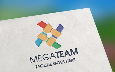 Modèle de logo Mega Team