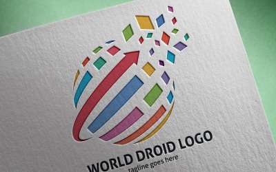 Dünya Droid Logo Şablonu