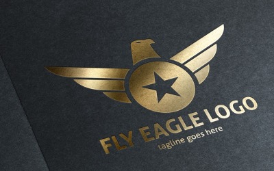 Fly Eagle Logo Template