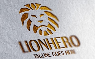 Lion Hero Logo Template