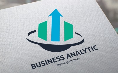 Modèle de logo Business Analytics