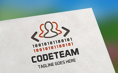 Modello di logo della squadra di codice
