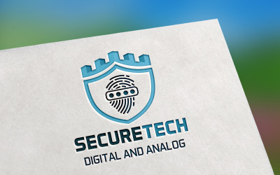 Modelo de logotipo da Securetech