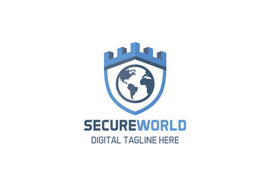 Шаблон логотипа Secure World