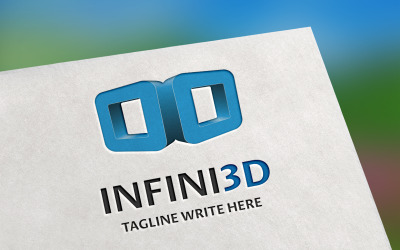 Шаблон логотипу Infini3d