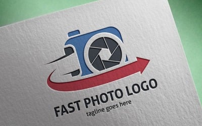 Snelle foto logo sjabloon