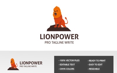 Lion Power Logo Template