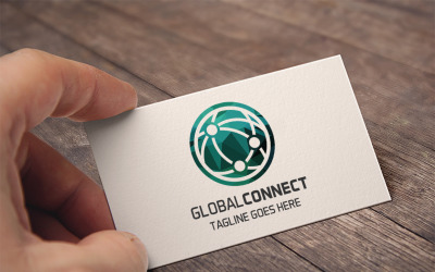 Modèle de logo Global Connect