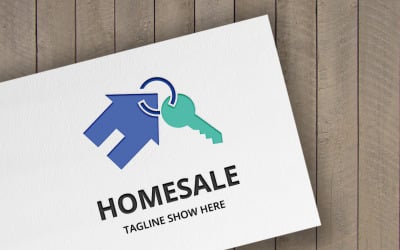 Шаблон логотипа домашней продажи