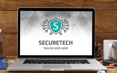 Šablona loga Securetech (písmeno S)