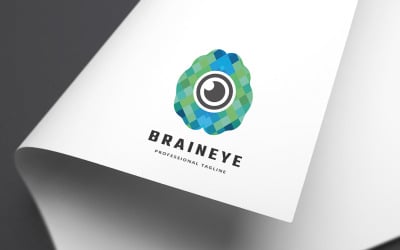 Brain Eye Logo Template