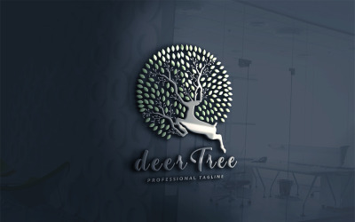 Deer Tree Logo Vorlage