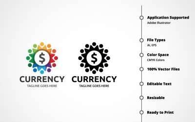 Digital Currency Logo Template