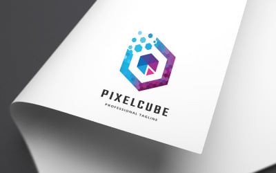 Pixel Cube Logo Template