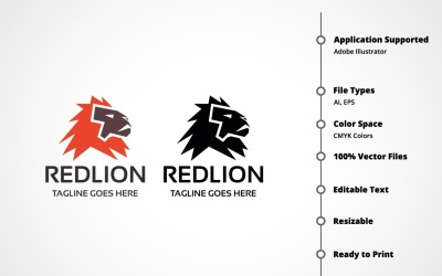 Red Lion Logo Template