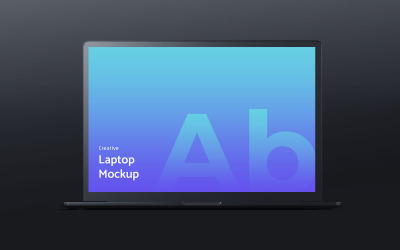 Dark Laptop ürün maketi