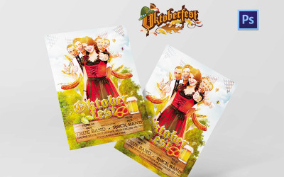 Oktoberfest Fest Music Band PSD-mall