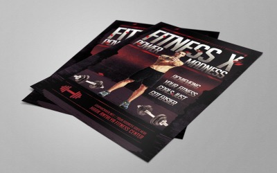 Plantilla PSD de Fitness Madness