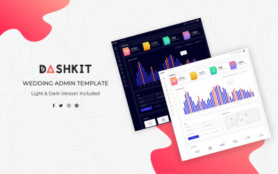 Bruiloft Admin Dashboard UI-elementen