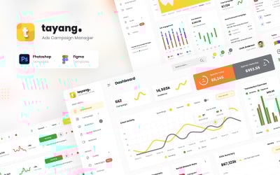 Codebyte - Saas Admin Dashboard UI PSD a Figma Template
